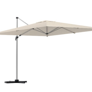 Ita – Parasol – Beige, Argenté, Noir – 294 x 256 x 294 cm