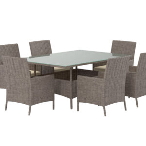 Lefkas – Ensemble repas – Marron, Transparent