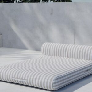Redang – Bain de soleil – Blanc, Beige – 188 x 135 x 51 cm