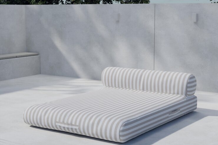 Redang – Bain de soleil – Blanc, Beige – 188 x 135 x 51 cm