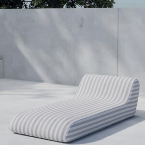 Redang – Bain de soleil – Blanc, Beige – 168,5 x 85 x 51 cm