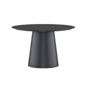 Lanzo – Table à manger ronde – Noir – ø120 cm