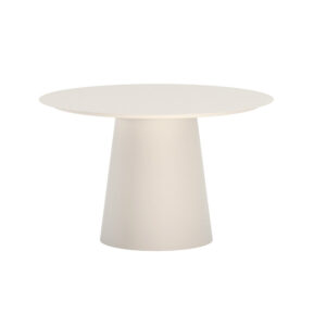 Lanzo – Table à manger ronde – Beige – ø120 cm