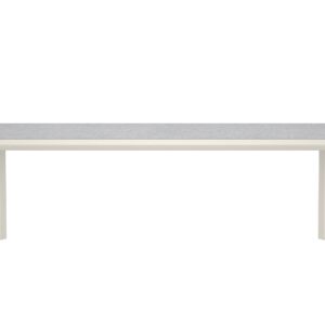Lino – Table à manger rectangulaire – Beige, Gris clair – 220 x 100 cm