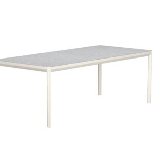 Lino – Table à manger rectangulaire – Beige, Gris clair – 220 x 100 cm