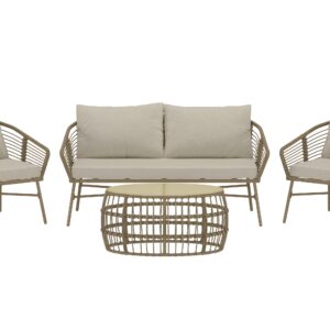 Lipari – Salon canapé – Marron, Beige