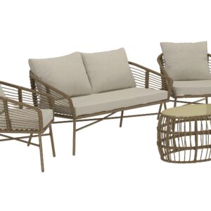 Lipari – Salon canapé – Marron, Beige