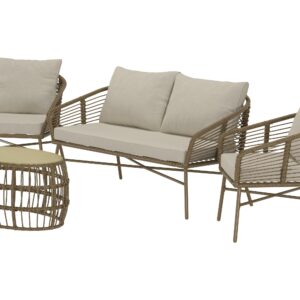 Lipari – Salon canapé – Marron, Beige