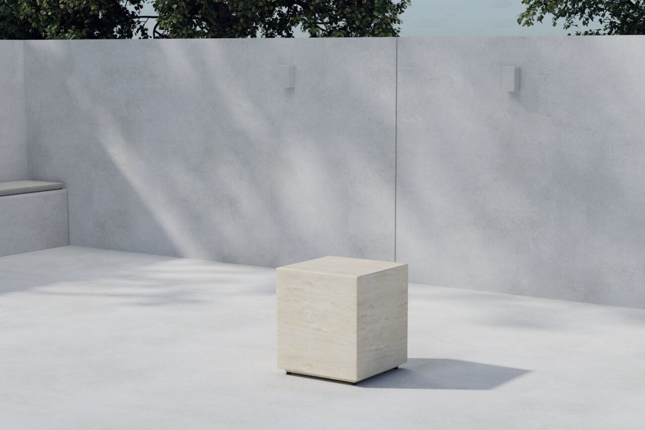 Lissabon – Table d’appoint – Beige – 40 x 40 x 45 cm