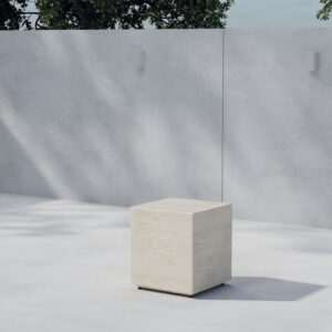 Lissabon – Table d&rsquo;appoint – Beige – 40 x 40 x 45 cm
