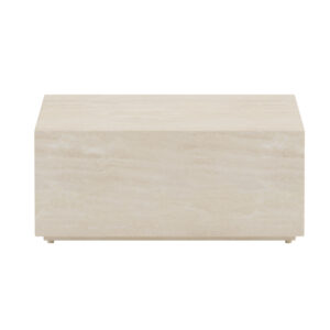 Lissabon – Table d&rsquo;appoint – Beige – 80 x 80 x 35 cm
