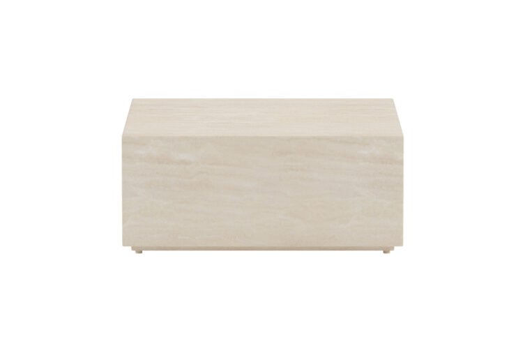Lissabon – Table d'appoint – Beige – 80 x 80 x 35 cm