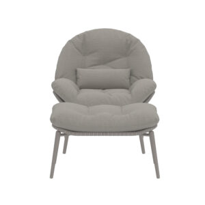 Cala – Fauteuil lounge – Beige – 87 x 93 x 87 cm
