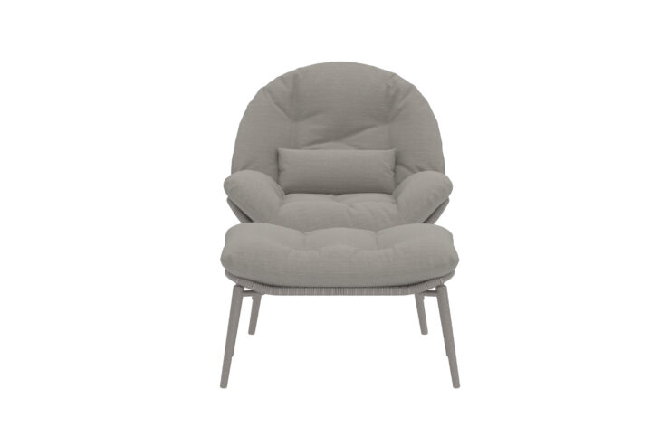 Cala – Fauteuil lounge – Beige – 87 x 93 x 87 cm