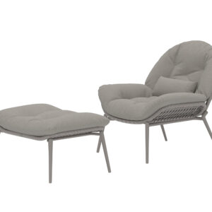 Cala – Fauteuil lounge – Beige – 87 x 93 x 87 cm