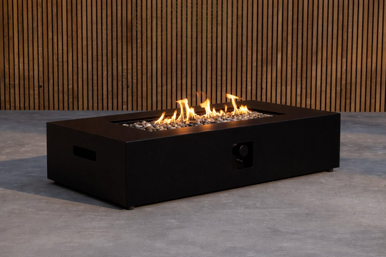 Kea – Brasero – Noir – 68 x 30 x 137 cm