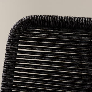 Lindos – Chaise de salle à manger – Noir – 59 x 57 x 86 cm