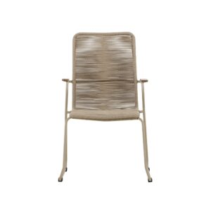 Bois – Chaise de salle à manger – Beige – 65 x 63 x 93 cm