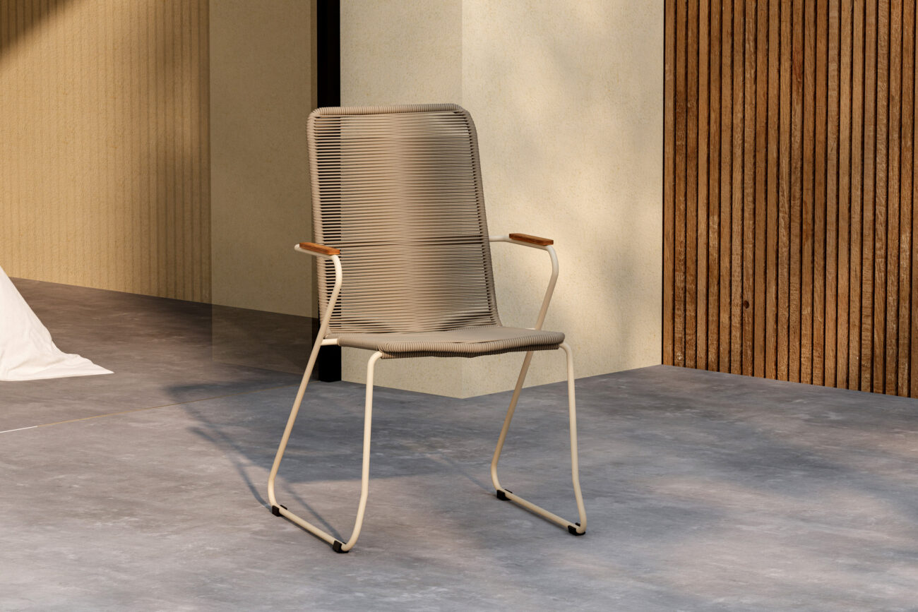 Bois – Chaise de salle à manger – Beige – 65 x 63 x 93 cm