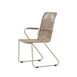 Bois – Chaise de salle à manger – Beige – 65 x 63 x 93 cm