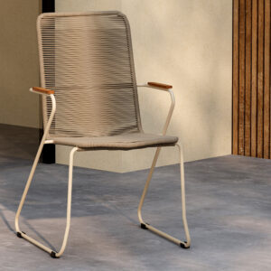 Bois – Chaise de salle à manger – Beige – 65 x 63 x 93 cm