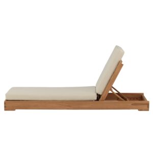 Sunbed – Bain de soleil – Naturel, Beige – 200 x 70 x 14 cm