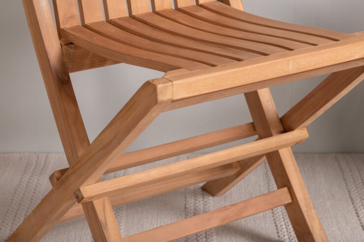 Ghana – Chaise de salle à manger – Naturel – 47 x 48 x 93 cm