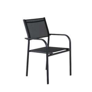 Santorini – Armchair – Noir – 55 x 56 x 90 cm