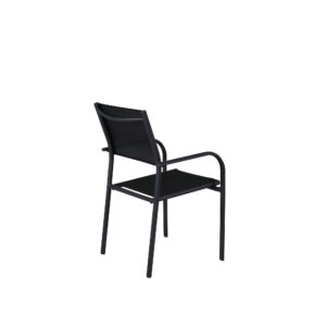 Santorini – Armchair – Noir – 55 x 56 x 90 cm