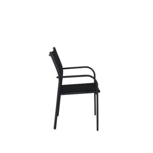 Santorini – Armchair – Noir – 55 x 56 x 90 cm