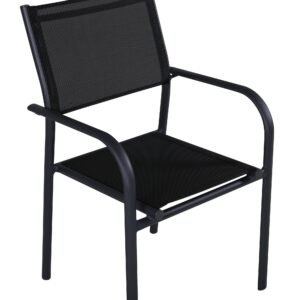 Santorini – Armchair – Noir – 55 x 56 x 90 cm