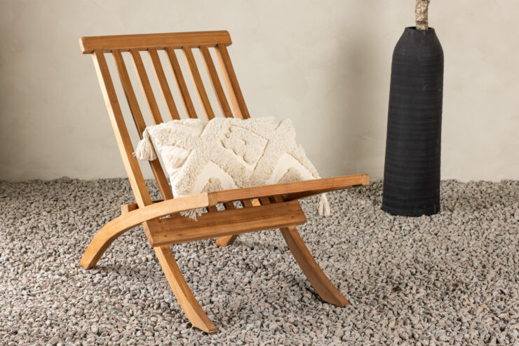 Kenya – Fauteuil lounge – Naturel – 80 x 50 x 75 cm