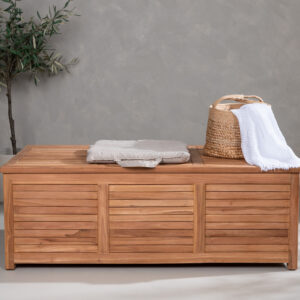 Trento – Coffre à coussins – Naturel – 130 x 70 x 46 cm