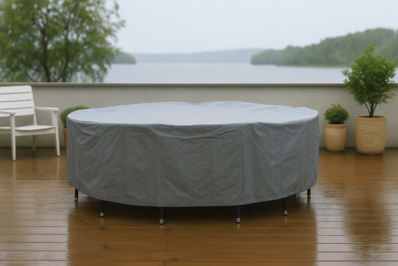 Klas – Housse de mobilier – Gris – ⌀300 cm