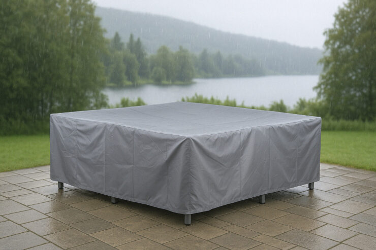 Klas – Housse de mobilier – Gris – 160 x 130 x 210 cm