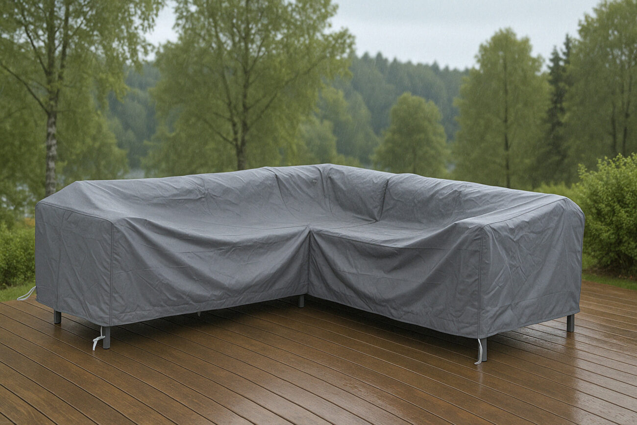 Klas – Housse de mobilier – Gris – 325 x 255 x 84 x 100 cm