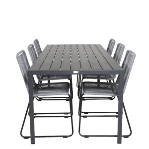 Break, Lindos – Ensemble repas – Noir