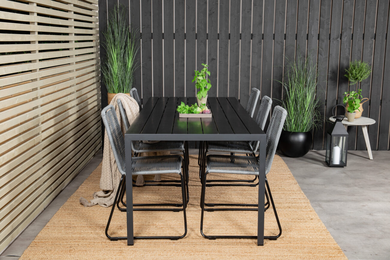 Break, Lindos – Ensemble repas – Noir