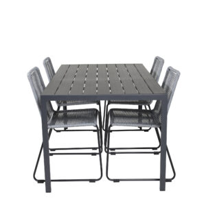 Break, Lindos – Ensemble repas – Noir