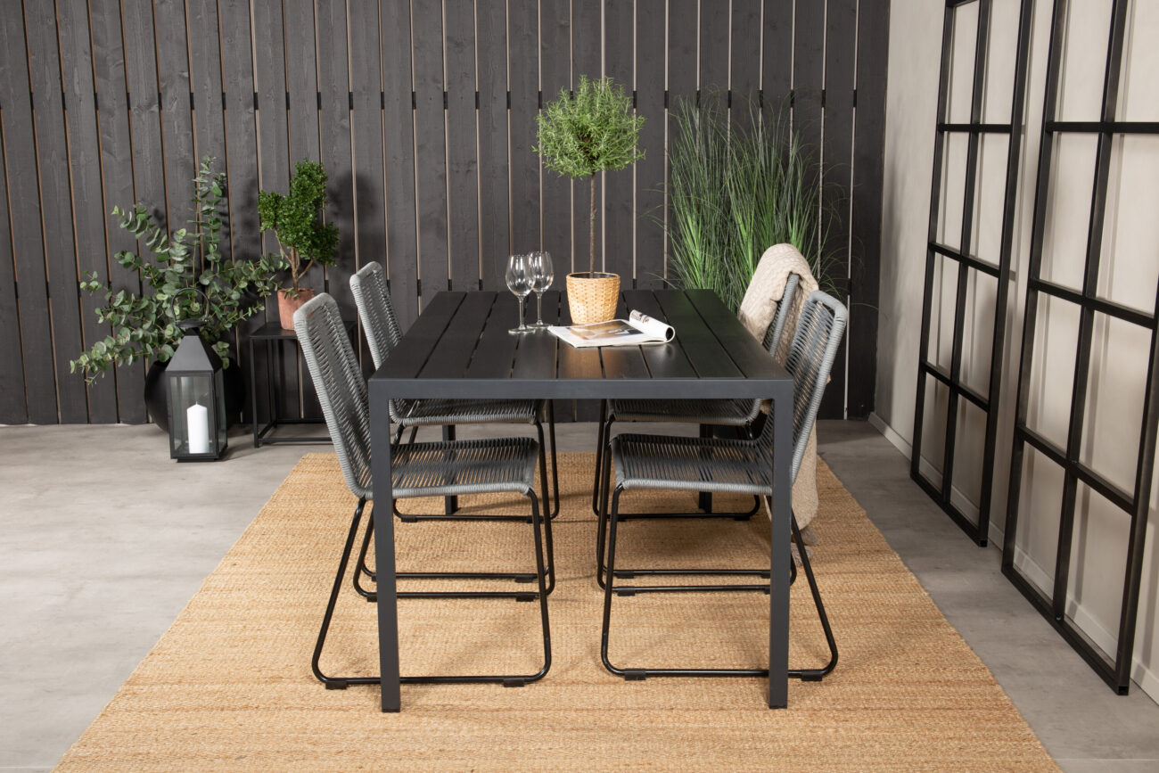 Break, Lindos – Ensemble repas – Noir