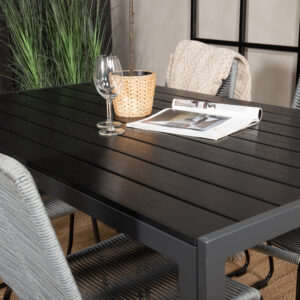 Break, Lindos – Ensemble repas – Noir