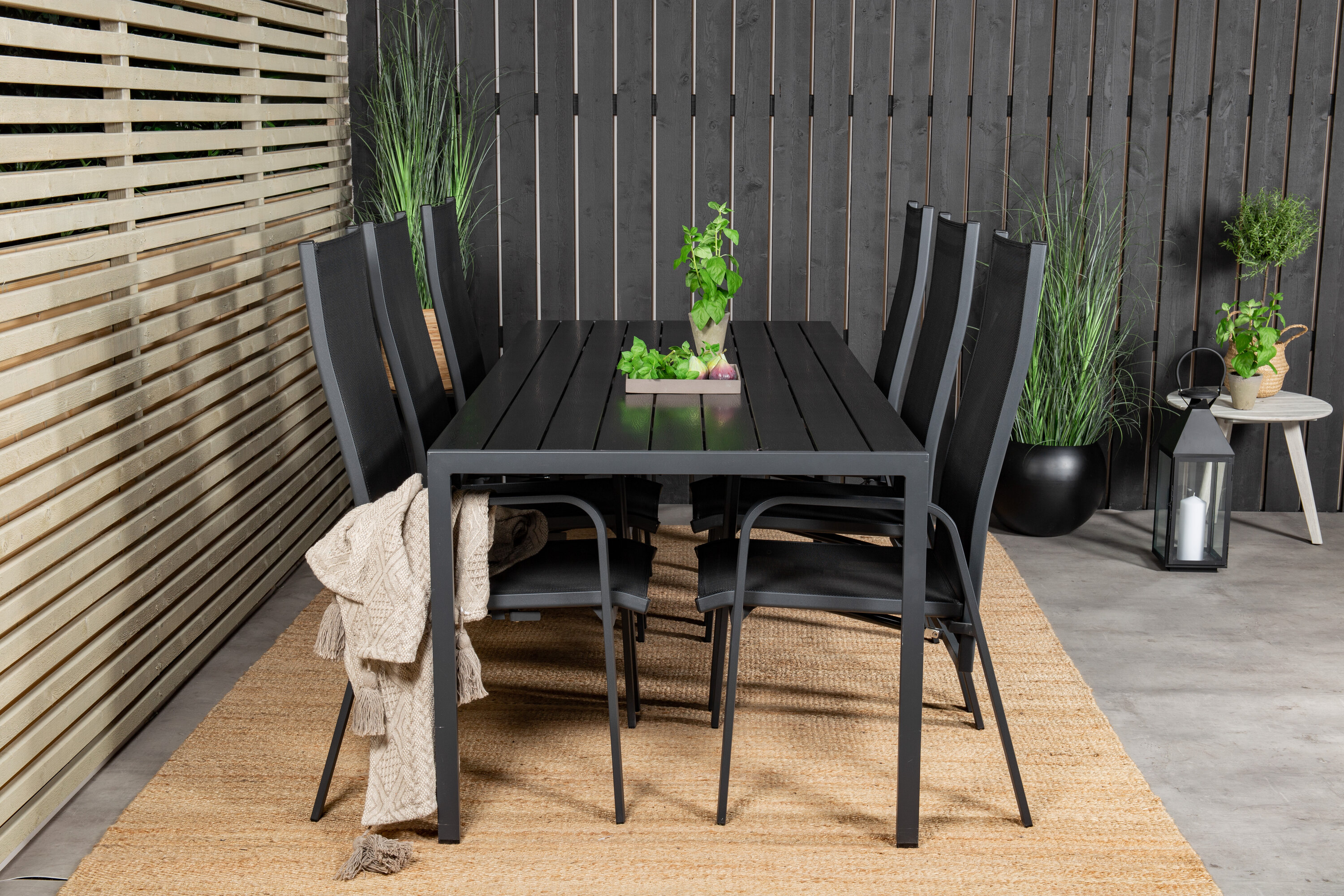 Ensemble repas jardin