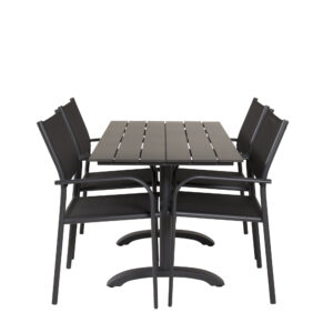 Denver, Santorini – Ensemble repas – Noir