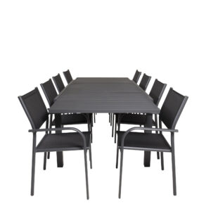 Marbella, Santorini – Ensemble repas – Noir
