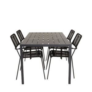 Break, Lindos – Ensemble repas – Noir