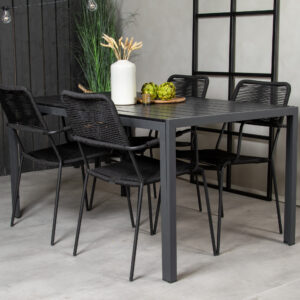 Break, Lindos – Ensemble repas – Noir