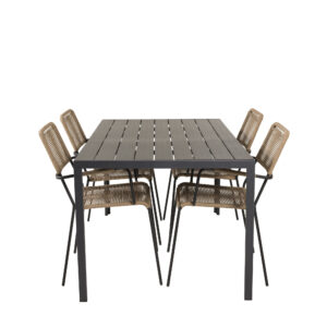 Break, Lindos – Ensemble repas – Noir