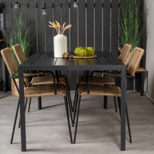 Break, Lindos – Ensemble repas – Noir