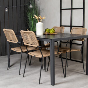 Break, Lindos – Ensemble repas – Noir