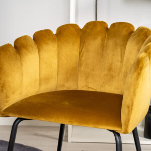 Estelle, Limhamn – Ensemble repas rond – Gris foncé – Table : ⌀106 Chaise : 54 x 76,56 x 61 cm